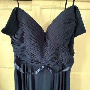 Elegant Navy blue Evening Dress